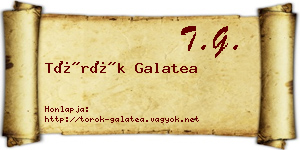 Török Galatea névjegykártya