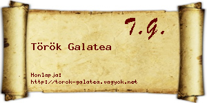 Török Galatea névjegykártya